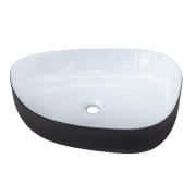 Раковина для ванной Insana Stern 55х40 см керамика черный с белым А0056059