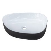 Раковина для ванной Insana Stern 55х40 см керамика черный с белым А0056059