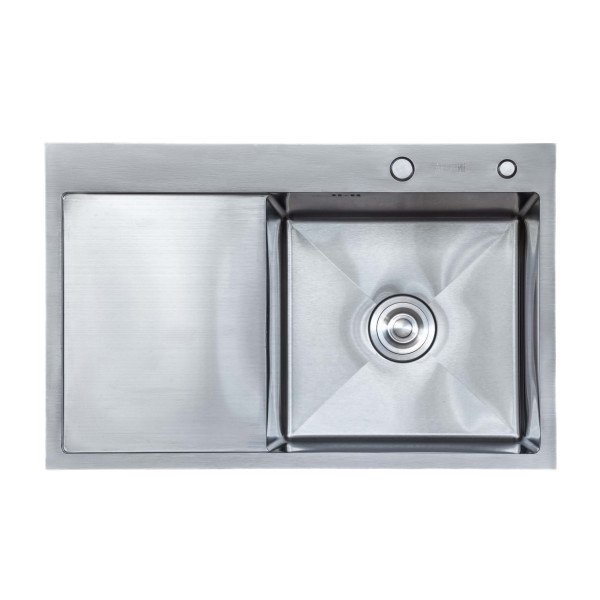 Мойка для кухни Insana Sider R 78х50 см с переливом нержавеющая сталь сатин А0056976