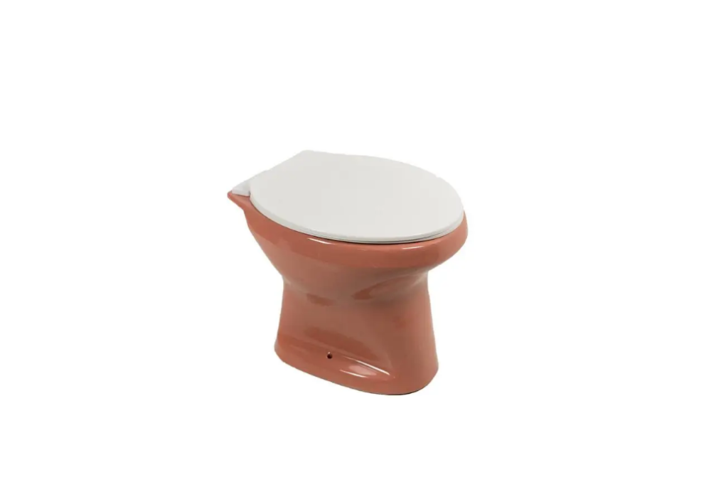 Чаша унітазу дачного Insana D-coral 35х46,5 см з кришкою кераміка кораловий А0055274