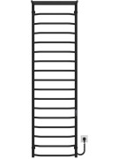 Электрический полотенцесушитель Deffi Трапеция с полкой П17 500х1800 правое подключение JD03 черный C.TP.180.50.17.E.B.R.1