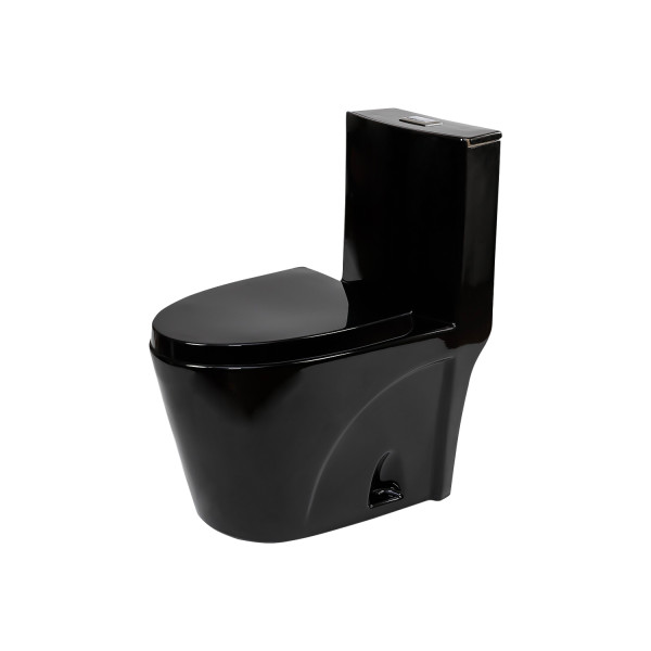 Унітаз компакт Insana Marvin BG 37х68 см з бачком та сидінням з кришкою кераміка чорний А0054427