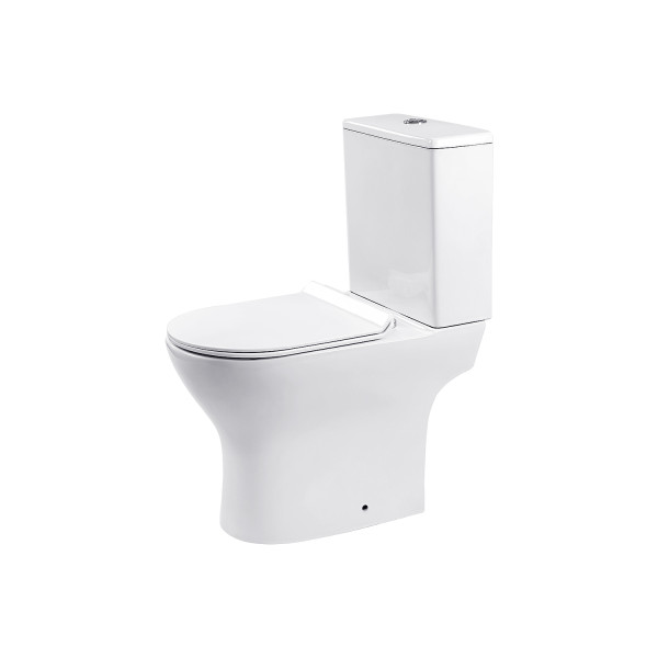 Унитаз компакт Insana Fabio W 37х61 см с бачком и сиденьем с крышкой керамика белый А0055231