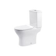 Унитаз компакт Insana Fabio W 37х61 см с бачком и сиденьем с крышкой керамика белый А0055231