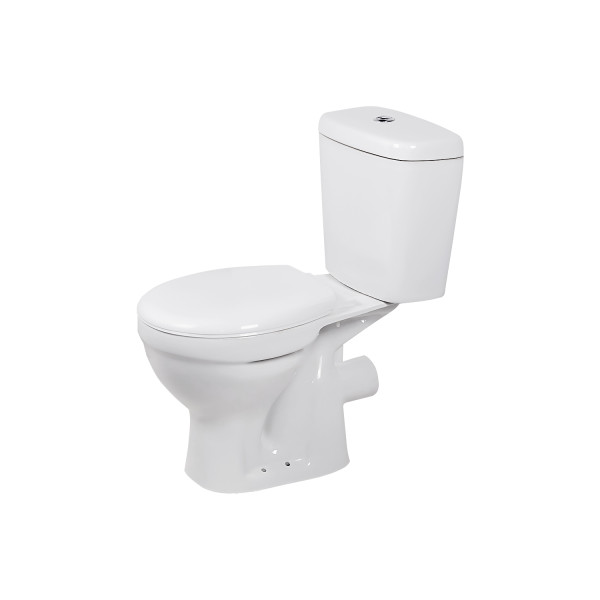 Унитаз компакт Insana Deli 36,5х77,5 см с бачком и сиденьем с крышкой керамика белый А0055623