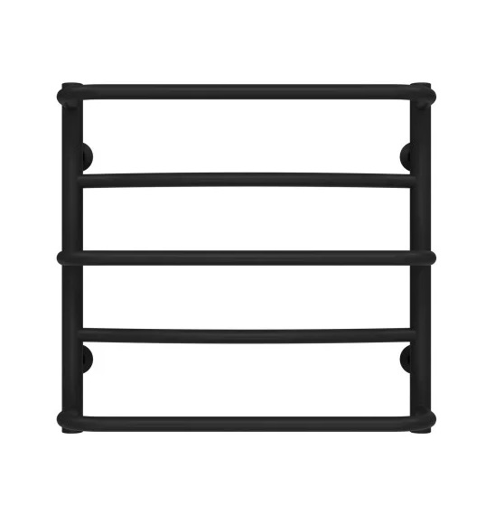 Полотенцесушитель водяной Deffi Аквамикс П5 400х500 боковое левое подключение черный C.AM.50.40.5.B.B