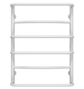 Полотенцесушитель водяной Deffi Аквамикс П6 400х700 нижнее подключение белый C.AM.70.40.6.W.A