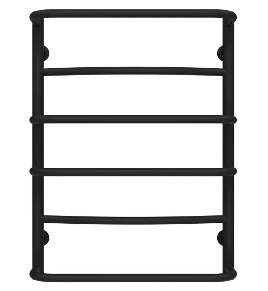 Полотенцесушитель водяной Deffi Аквамикс П6 400х700 нижнее подключение черный C.AM.70.40.6.B.A