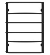 Полотенцесушитель водяной Deffi Аквамикс П6 400х700 нижнее подключение черный C.AM.70.40.6.B.A