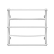 Сушка для рушників водяна Deffi Аквамікс П5 500х500 бічне ліве підключення білий C.AM.50.50.5.W.B