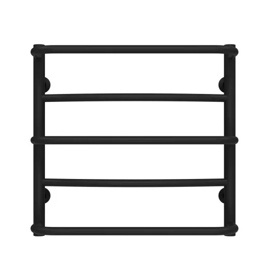 Сушка для рушників водяна Deffi Аквамікс П5 500х500 бічне ліве підключення чорний C.AM.50.50.5.B.B