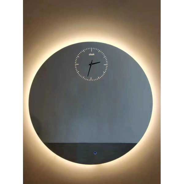Зеркало в ванную комнату Vivia LED Clock 60х60 см с подсветкой А0053341