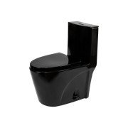 Унітаз компакт Insana Marvin BG 37х68 см з бачком та сидінням з кришкою кераміка чорний А0054427