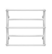 Полотенцесушитель водяной Deffi Аквамикс П5 400х500 нижнее подключение белый C.AM.50.40.5.W.A