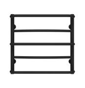 Полотенцесушитель водяной Deffi Аквамикс П5 400х500 нижнее подключение черный C.AM.50.40.5.B.A