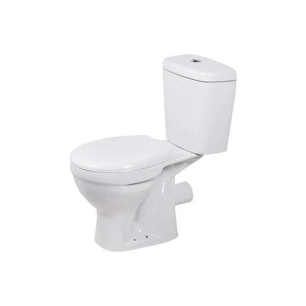 Унітаз компакт Insana Deli 36,5х77,5 см з бачком та сидінням з кришкою кераміка білий А0055623