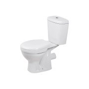 Унитаз компакт Insana Deli 36,5х77,5 см с бачком и сиденьем с крышкой керамика белый А0055623