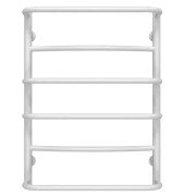 Полотенцесушитель водяной Deffi Аквамикс П6 400х700 нижнее подключение белый C.AM.70.40.6.W.A