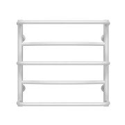 Полотенцесушитель водяной Deffi Аквамикс П5 500х500 нижнее подключение белый C.AM.50.50.5.W.A