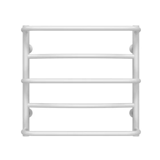 Сушка для рушників водяна Deffi Аквамікс П5 500х500 бічне ліве підключення білий C.AM.50.50.5.W.B