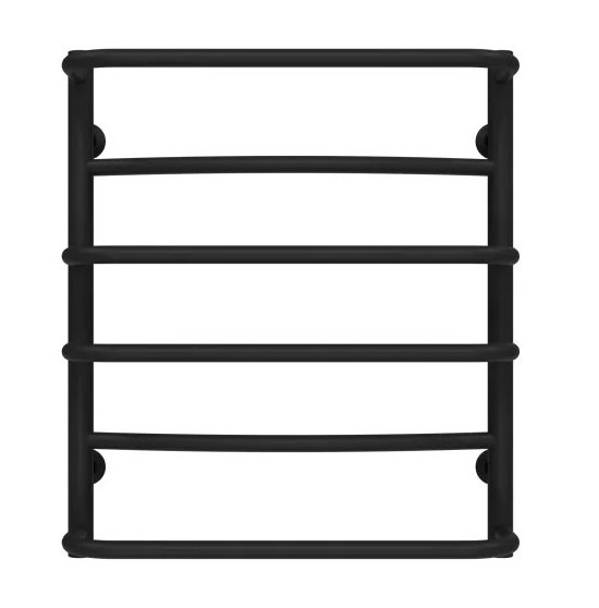 Полотенцесушитель водяной Deffi Аквамикс П6 500х600 боковое левое подключение черный C.AM.60.50.6.B.B