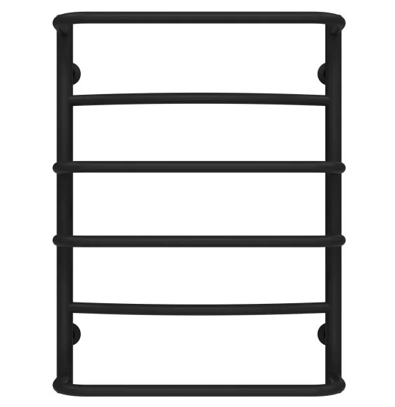 Сушка для рушників водяна Deffi Аквамікс П6 500х700 бічне ліве підключення чорний C.AM.70.50.6.B.B