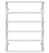 Полотенцесушитель водяной Deffi Аквамикс П6 500х700 боковое правое подключение белый C.AM.70.50.6.W.C