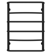 Полотенцесушитель водяной Deffi Аквамикс П6 500х700 боковое правое подключение черный C.AM.70.50.6.B.C