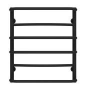 Полотенцесушитель водяной Deffi Аквамикс П6 500х600 боковое правое подключение черный C.AM.60.50.6.B.C