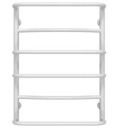 Полотенцесушитель водяной Deffi Аквамикс П6 500х700 боковое правое подключение белый C.AM.70.50.6.W.C