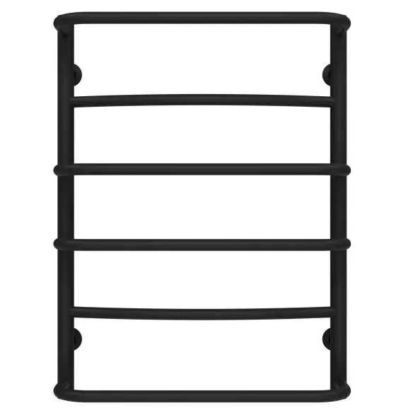 Сушка для рушників водяна Deffi Аквамікс П6 500х700 бічне праве підключення чорний C.AM.70.50.6.B.C