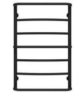 Сушка для рушників водяна Deffi Аквамікс П7 500х800 бічне праве підключення чорний C.AM.80.50.7.B.C