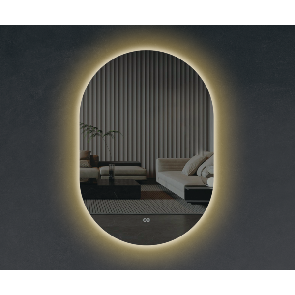 Зеркало в ванную комнату Vivia LED 347+ 60х80 см с подсветкой с функцией антизапотевания А0054901