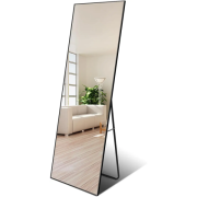 Зеркало в ванную комнату Vivia LED 367 50х180 см алюминиевая рамка цвет черный А0054908