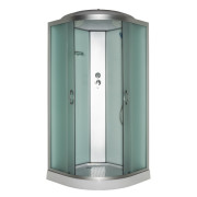 Гидромассажный бокс Vivia 60 W RC BF 80х80 профиль сатин/матовое стекло А0048858