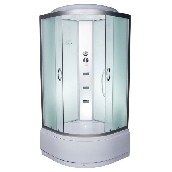 Гідромасажний бокс Vivia W 95 RC 90х90 профіль сатин/тоноване скло А0035811