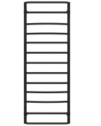 Полотенцесушитель водяной Deffi Аквамикс П13 500х1400 боковое левое подключение черный C.AM.140.50.13.B.B