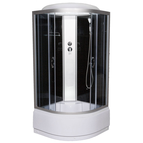 Гидромассажный бокс Vivia 95 BF RC 90х90 профиль сатин/тонированное стекло А0045092