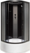 Гидромассажный бокс Vivia Nero 95 RC 90х90 профиль черный/тонированное стекло серое А0046447