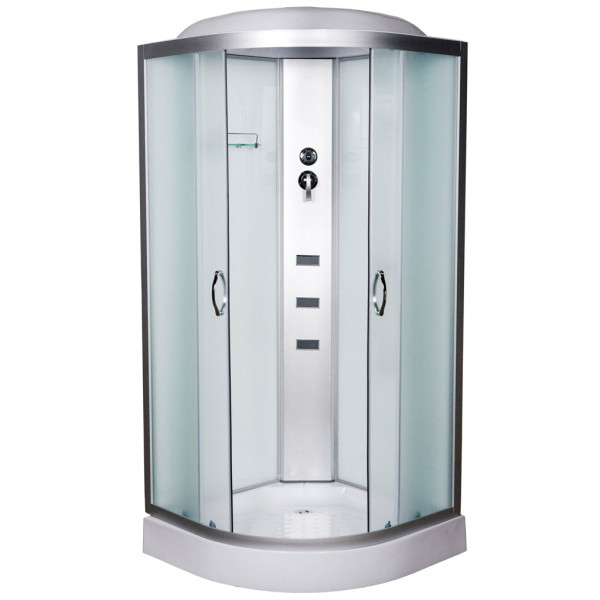 Гидромассажный бокс Vivia 61 RC W 90х90 профиль сатин/матовое стекло А0035276