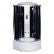 Гідромасажний бокс Vivia Eco 96 CH 100х100 профіль сатин/тоноване скло А0015540