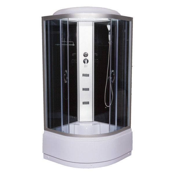 Гидромассажный бокс Vivia 96 RC 100х100 профиль сатин/тонированное стекло А0027254