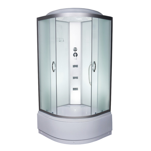 Гидромассажный бокс Vivia 96 RC W 100х100 профиль сатин/тонированное стекло А0042382