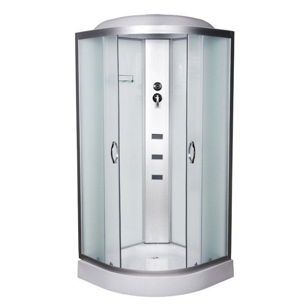 Гидромассажный бокс Vivia 62 RC W 100х100 профиль сатин/матовое стекло А0046448