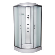 Гидромассажный бокс Vivia 62 RC W 100х100 профиль сатин/матовое стекло А0046448