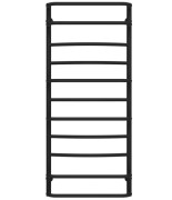 Полотенцесушитель водяной Deffi Аквамикс П11 500х1200 нижнее подключение черный C.AM.120.50.11.B.A