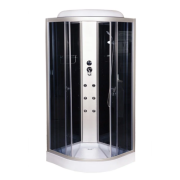 Гидромассажный бокс Vivia Eco 62 CH 100х100 профиль сатин/тонированное стекло А0016966