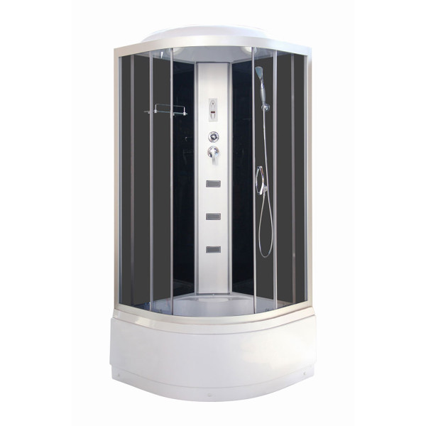 Гидромассажный бокс Vivia 95 R RC 90х90 профиль сатин/тонированное стекло А0027251