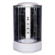 Гидромассажный бокс Vivia 95 Print RC 90х90 профиль сатин/тонированное стекло А0042381