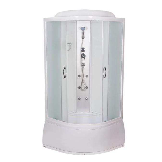 Гідромасажний бокс Vivia Eco W 95 CH 90х90 профіль сатин/тоноване скло А0025260